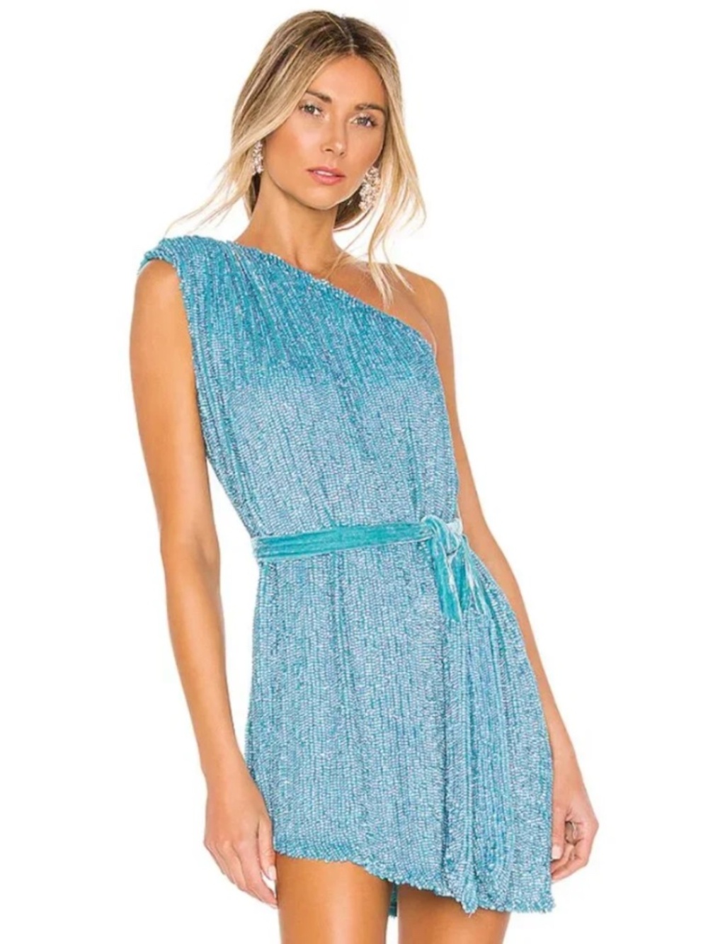 Retrofete Ella Sequin Dress (XS; Blue Rainbow)